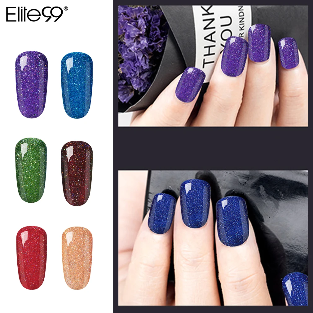 Elite99 10 мл неоновый Най лак замачиваемый УФ светодиодный светильник 10 цветов маникюрный Топ основа под лак искусство стойкий лак