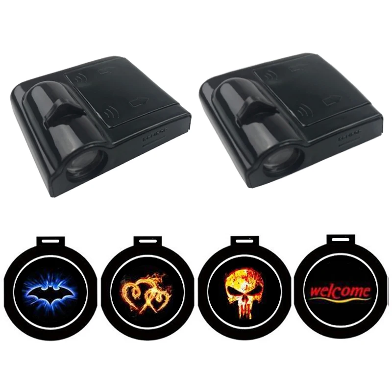 2pcs Universal Wireless Car Auto Mount Door Projector ...