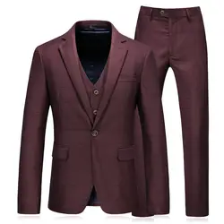 2019 мужские свадебные костюмы Slim Fit Mariage Формальные дизайнеры Для мужчин одежда S-5XL плед мужские костюмы с брюками и жилеты SD39