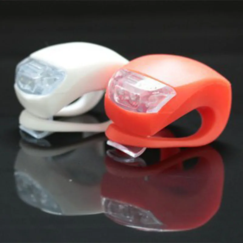 Cheap Cycling Warning light Silicone Bicycle Lights Helmet LED Flash light Waterproof Wheel Front Bike Light Rear Tail Lamp 1
