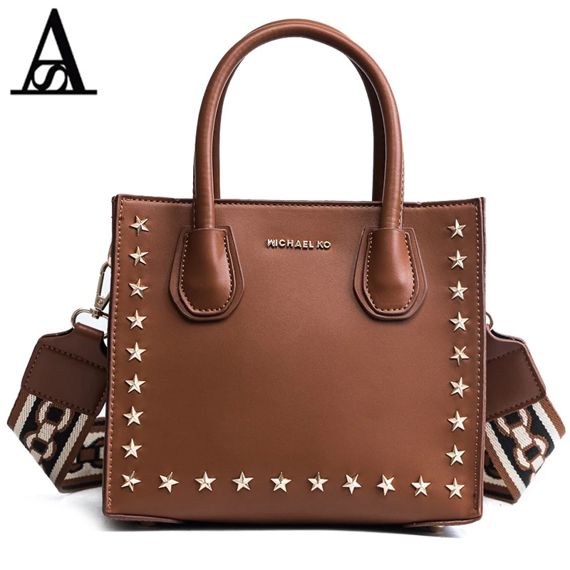 Aitesen пентаграмма сумки заклепки звезды плеча Crossbody obag TA известная марка Tote Michael