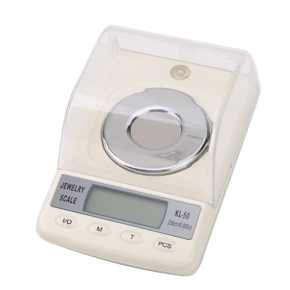 

50gx0.001g Precision Digital Jewelry Diamond Powder Gram Scales Electronic Milligram Lab Scale Balance Weight FREE SHIPPING