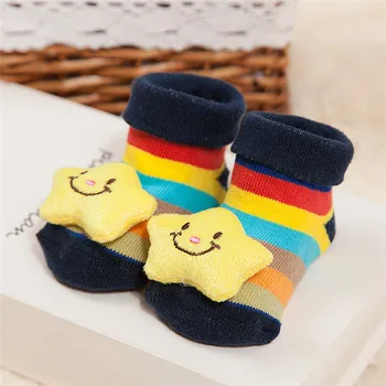 

Cute Newborn Lovely Baby Girl Boy Anti-slip Socks Cartoon Animal Socks 0-12 Months