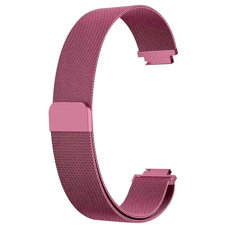 Joyozy для Fitbit Inspire HR Band Сменная сетка магнитный браслет из нержавеющей стали для наручных часов - Цвет ремешка: Red