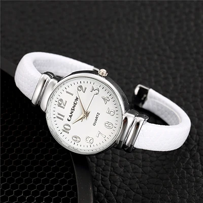 CANSNOW, роскошные женские часы-браслет, женские часы, модные часы на запястье, повседневные женские наручные часы, часы, Relogio Feminino - Цвет: Белый