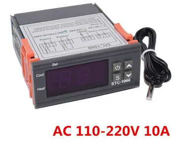

STC-1000 LCD Digital Thermostat Temperature Controller for Incubator Two Relay Output Thermoregulator Heater And Cooler