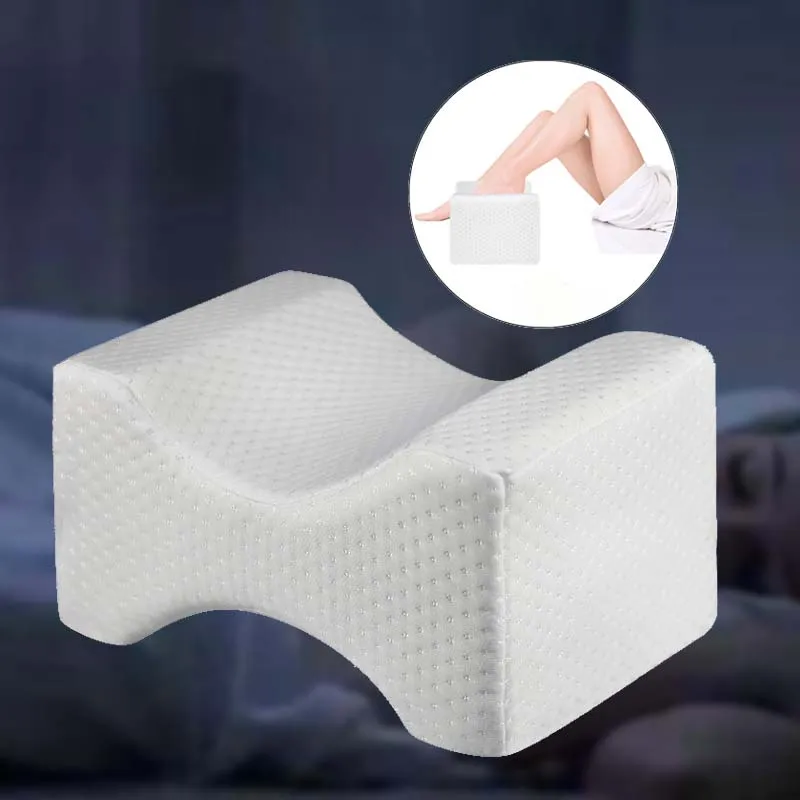 

2019 Orthopedic Memory Foam Knee Wedge Pillow Sleeping Sciatica Back Hip Joint Pain Relief Side Sleeper Leg Pad Support Cushion