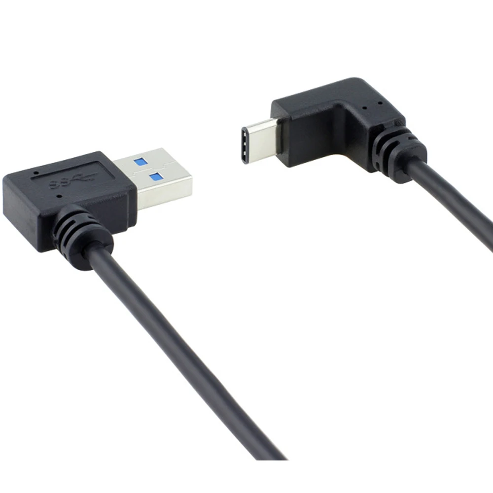 Кабель для Apple Macbook 2016 с правым и левым углом боковые изгибы USB 3 1 на Type C 90 градусов