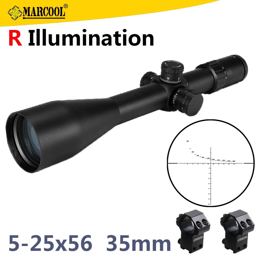 

Free Shipping DHL And EMS Marcool 5-25x56 SFIR 34/35mm Tube Tactical Long Range Scopes Hunting Optical Sight Riflescope