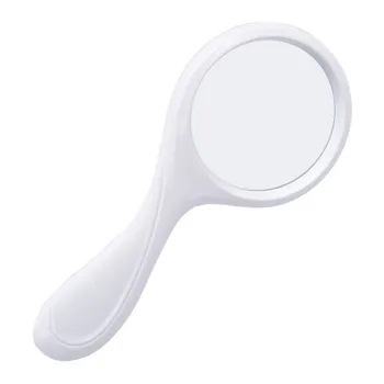 

5X 90mm Curved Handle Hand-held Plastic Frame Magnifying Glass Magnifier