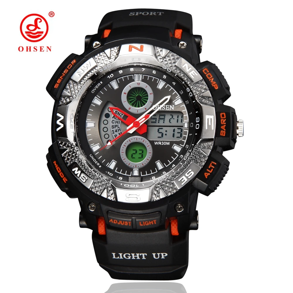 

Original OHSEN Military Digital Watch Men Sports Watch LED Back Light Analog Alarm Date Male Quartz Wristwatch Relogio Masculino