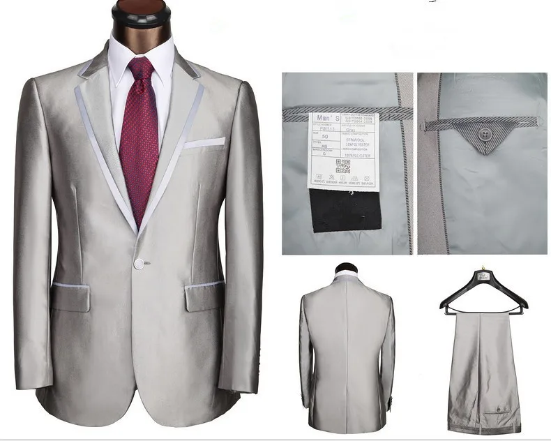 Popular Mens Silver SuitsBuy Cheap Mens Silver Suits lots from China Mens Silver Suits