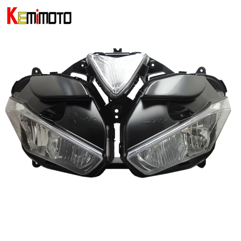 KEMiMOTO Motorcycle Headlight For YAMAHA YZF R25 R3 accessories