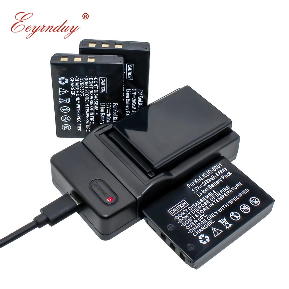 KLIC 5001 KLIC5001 DBL50 (4x аккумулятор и зарядное устройство) для Kodak Easyshare P712 P850 P880 DX6490 DX7440