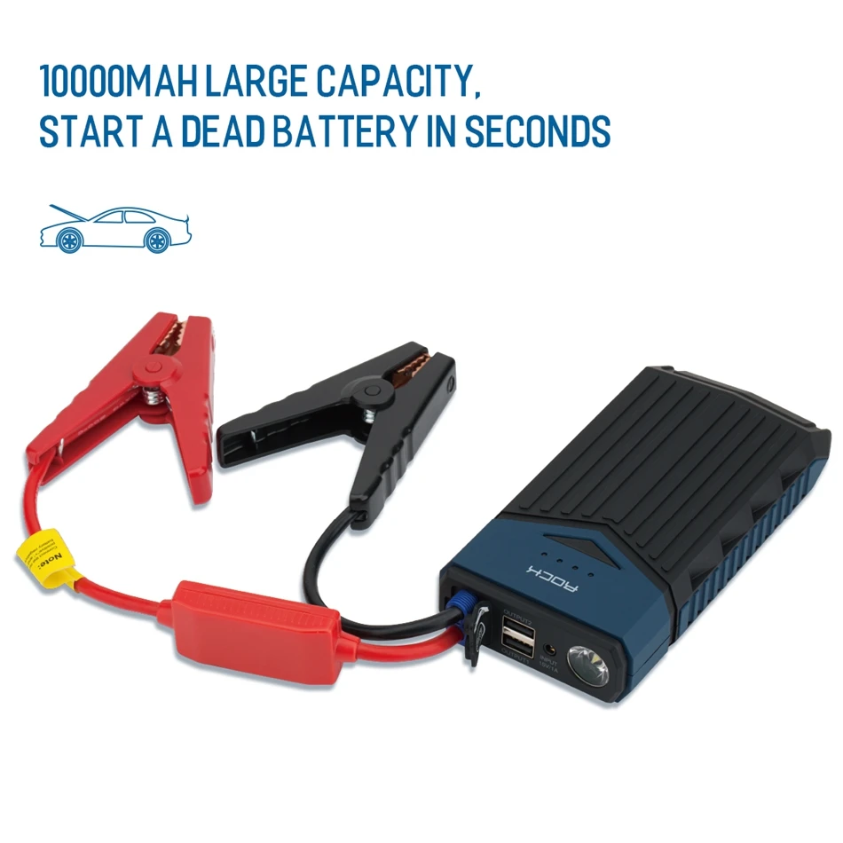 ROCK Multi-Function Car Emergency Start Powerbank 10000 mah