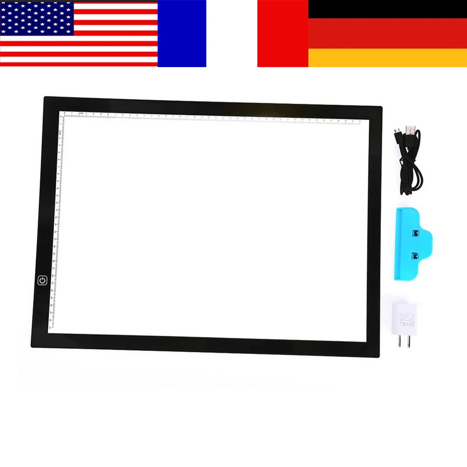 

A3 LED Tracing Light Box Stencil Drawing Board Pattern Art Design Pad Supply US Plug Professional Quality Light Pad For Drawing