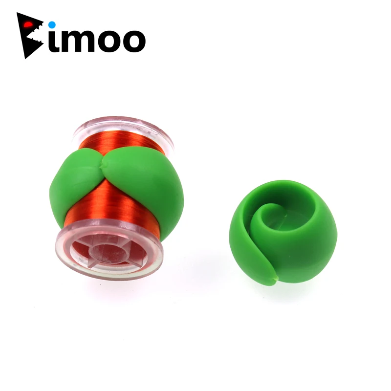 

Bimoo 4PCS/lot High Quality Silicone Fly Tying Thread Spool Holder Bobbin Line Holders Spool Safe Fly Tying Fishing Tool 4 Color