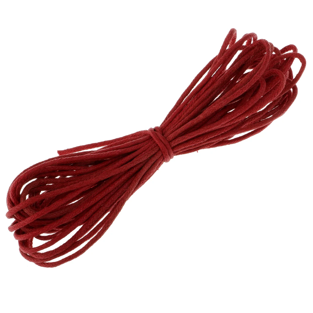 10yd 1.5mm Durable Handmade Leather String Jewelry Making Bracelet DIY Thread Cord for Necklace Bracelet Anklet Craft