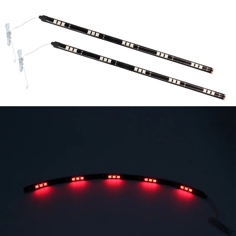 12V 2Pcs 30cm Flexible Car Soft Strip Daytime Running Led Strip Light