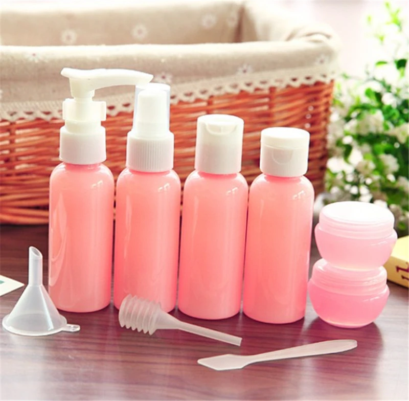 Refillable Travel Bottles Set Package Cosmetics Bottles Plastic