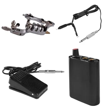

Shader Liner Rotary Machine Gun Kit Permanent Makeup Power Supply Foot Pedal Clip Cord Body Art Supply for Tattoo Artists Worker