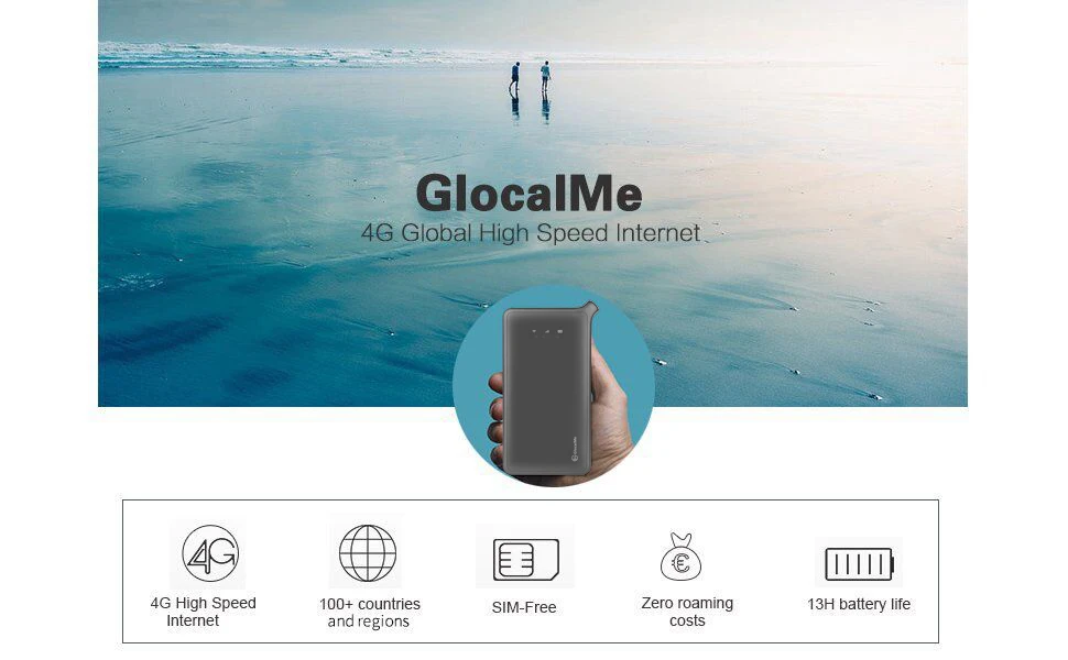 Glocalme U2S 4G беспроводной Wifi роутер высокоскоростной портативный Wi-Fi роутер 4g LTE разблокированная Мобильная WiFi точка доступа с Sim без роуминга