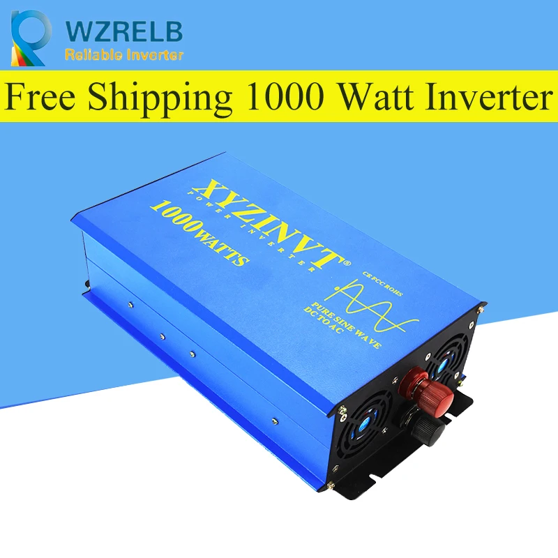 

1000w Pure Sine Wave Power Inverter Off-grid Solar Controller Car LED display Battery Charger DC 12V 24V 48V to AC 120V 220V
