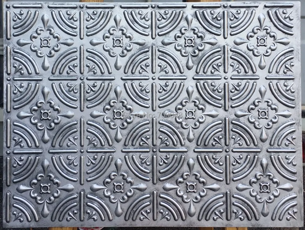PLB18 Faux tin decorative ceiling tiles 3D embossed ...