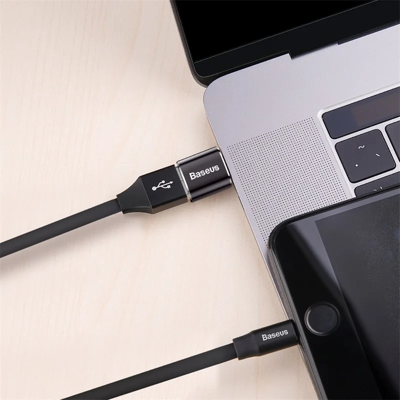 Baseus Micro usb type C OTG адаптер Mini usb c штекер Micro usb Женский otg адаптер Micro USB на USB C для передачи данных