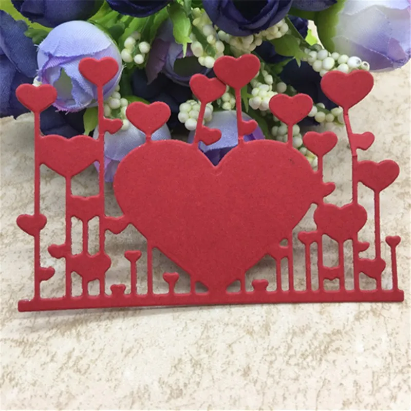 

Heart Borderline Metal Cutting Dies Scrapbook card invitation paper craft party decor embossing stencil cutter