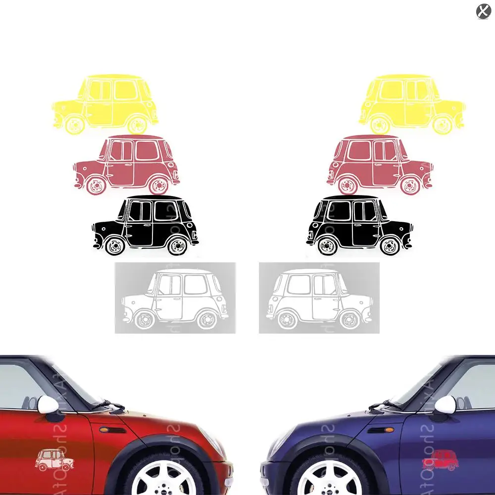 

Decorative Graphics stickers Colorful retro vintage car decal stickers for Mini Cooper clubman countryman hardtop