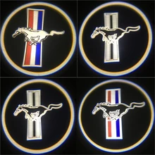 2 шт. Ford Led пригласительные огни в дверь автомобиля логотип светильник любезно слайд-проектор светильник для Ford mustang проектор Ghost Shadow лампа