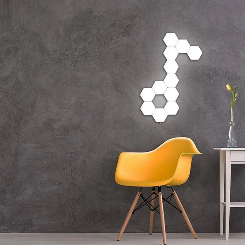 Quantum Lamp Led Hexagonal Lamps Modular Press Sensitive Lighting Night Light Magnetic Hexagons Creative Decoration Wall Lampa