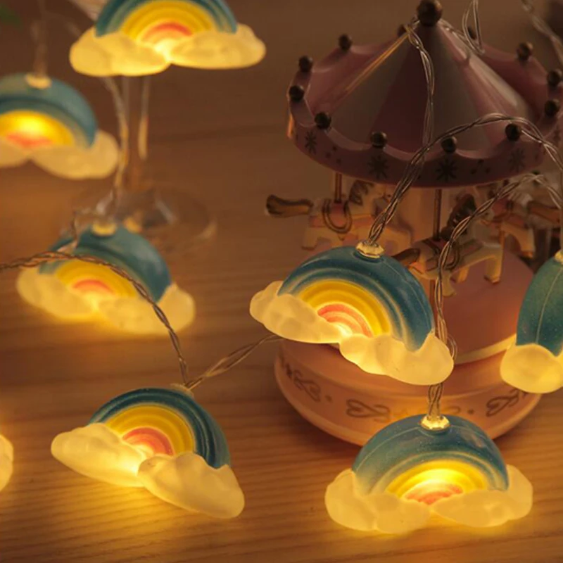 Led WeddingChristmasParty String Fairy Light Christmas LED Led Rainbow String Light Indoor Party Garden Garland lighting (3)