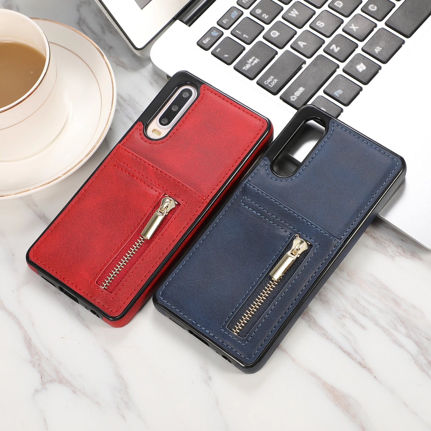 

For Huawei P30 Pro P30 Lite Mate 20 Pro Mate 20 Lite Luxury Zipper Wallet Leather Case Soft Back Cover Mobile Phone Bag
