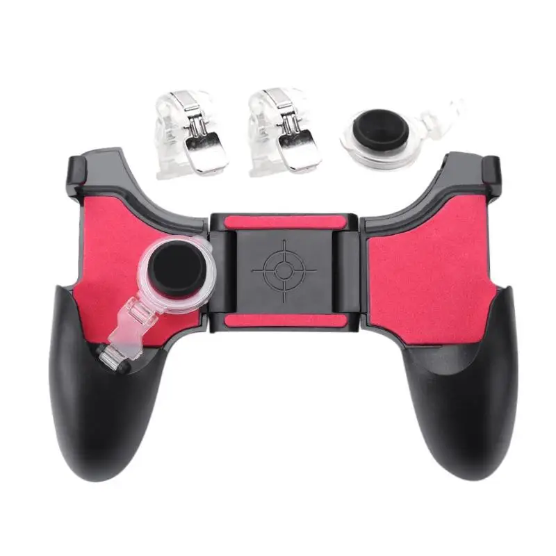 

Hot 5 in 1 Mobile Phone Gamepad For PUBG Mobile Trigger Fire Button L1R1 Shooter Controller Joystick Aim Key For Shooting Game