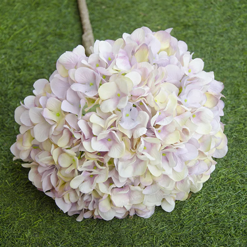 Искусственный Гортензия Шелковый цветок 1 большой букет Fleur artificielle Флорес организовать Таблица свадебные Домашний Декор партии