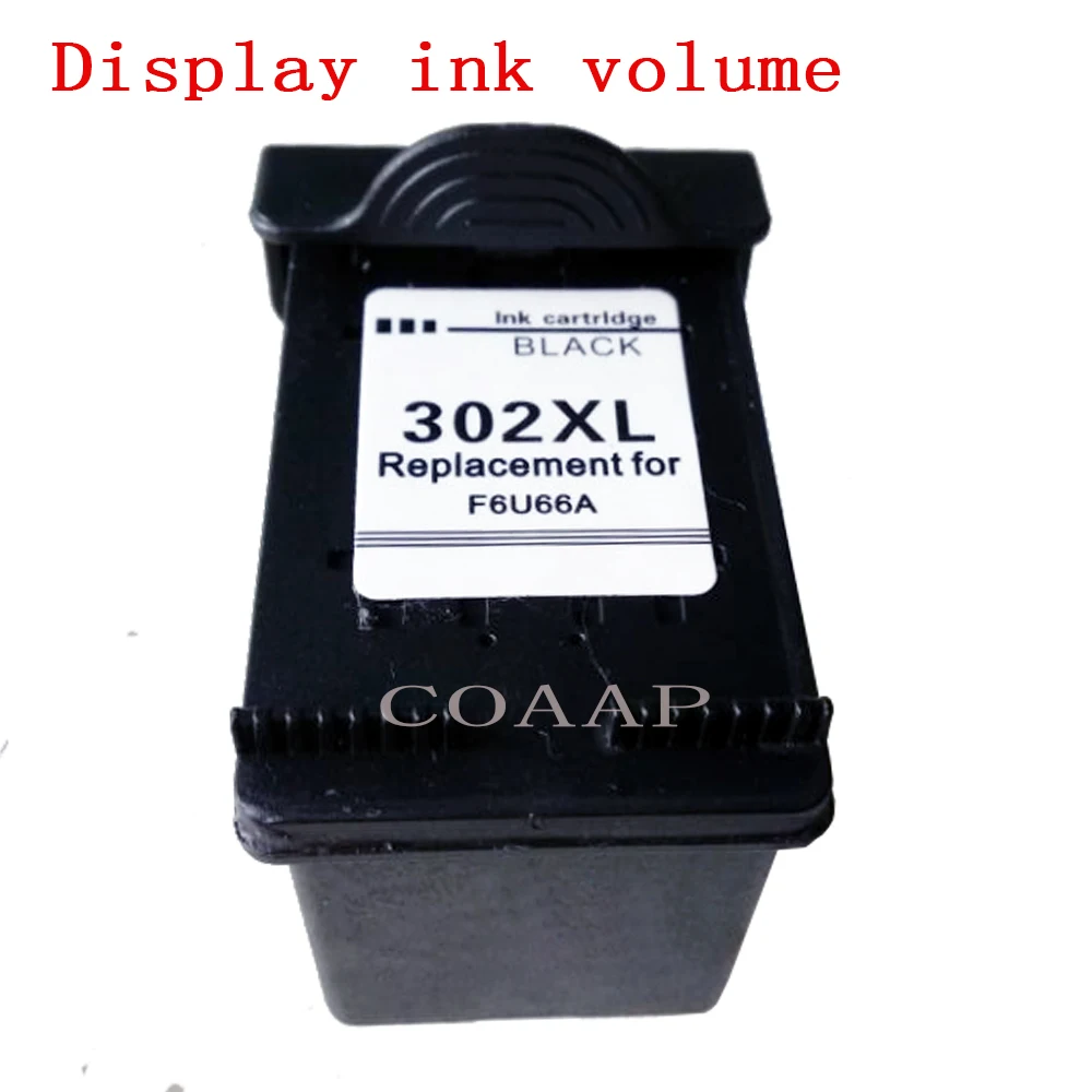 1pk заполняемый картридж для чернил hp 302 XL F6U68AE черный Deskjet 3630 3631 3632 3633 3634 3636 3637