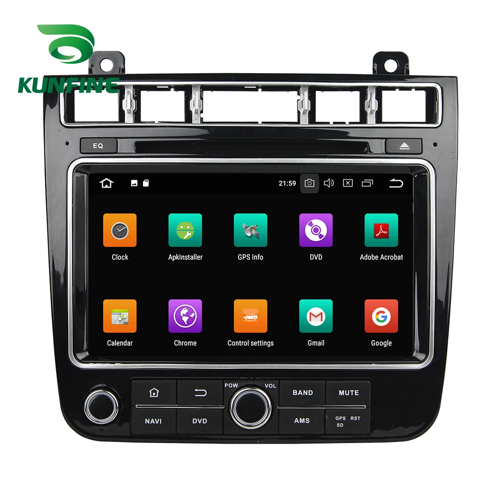 

KUNFINE Quad Core 2GB RAM Android 8.1 Car DVD GPS Navigation Multimedia Player Car Stereo For VW TOUAREG 2015-16 Radio headunit