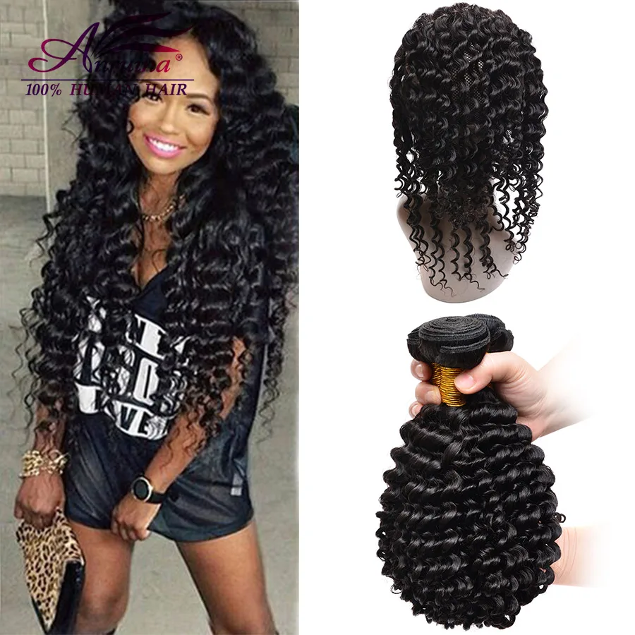 360 Lace Frontal With Bundle Indian Curly 360 Lace Virgin Hair