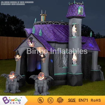 

inflatable halloween Haunted House with led lighting monster 4M for halloween party decoration Bingo inflatablesBG-A1144 toy