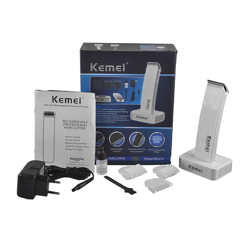 KEIMEI-KM-619-Rechargeable-Electric-Hair-Cipper-Shaving-Shaver-Machine-Razor-Barber-Cutting-Beard-Trimmer-Haircut