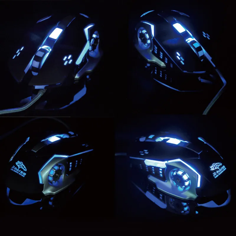 Basix USB Wired Gaming Mouse silent 3200 DPI4