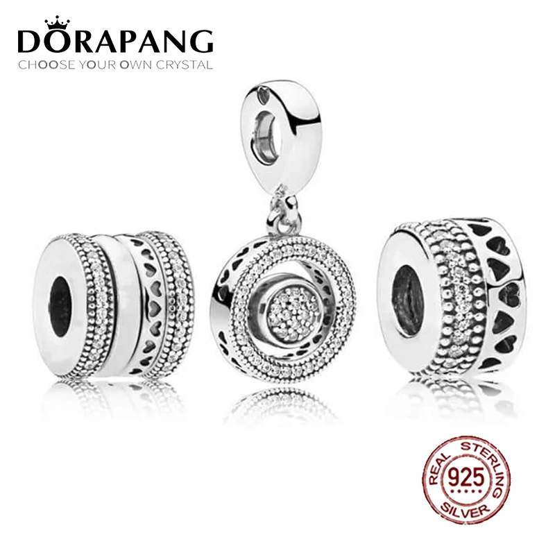 

DORAPANG 100% 925 Sterling Silver Charm Beads Modern Love Signature Bead Set Fit European Women DIY Bracelet Factory Wholesale
