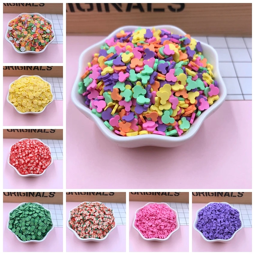 

50g/lot Hot Selling Mouse Shape Clay Colorful Sprinkles for Scrapbooking, Crafts Making, DIY