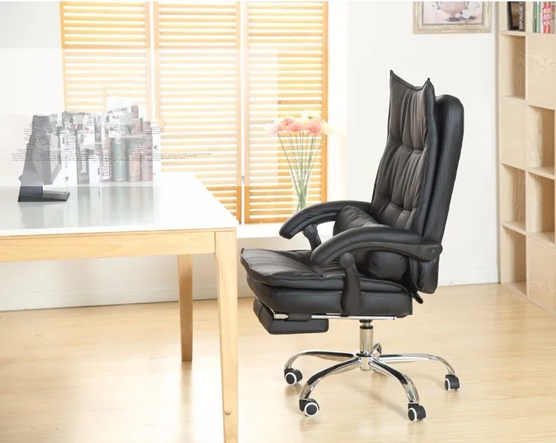 Luxury Fashion Super Soft Leisure Lying Boss Chair Rotary Lifting Computer Chair With Footrest Thicken Cushion Swivel Chair