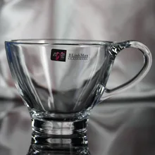 6 шт. Неэтилированное толстое стекло с ручкой прозрачная чашка индивидуальная круглая чашка чая многофункциональная кофейная чашка