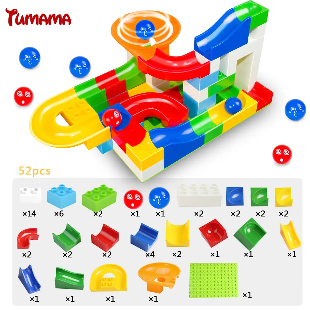 Blocos educacional bricks compatível com legoed Name : Marble Run Blocks