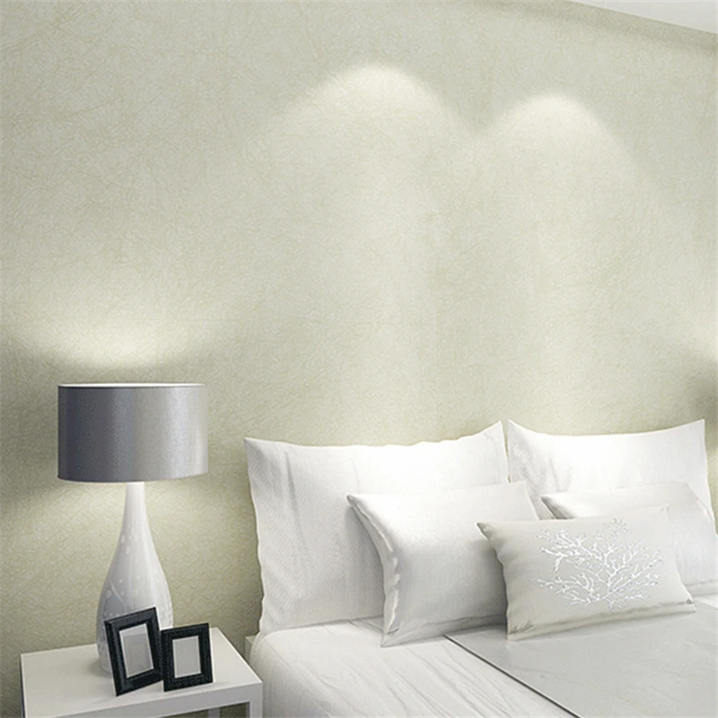 Beibehang Imitation Paint Pattern Beige White Silk Wallpaper Warm Beibehang Imitation Paint Pattern Beige White Silk Wallpaper Warm And Clean Color Living Room Tv Background In Wallpapers From Home