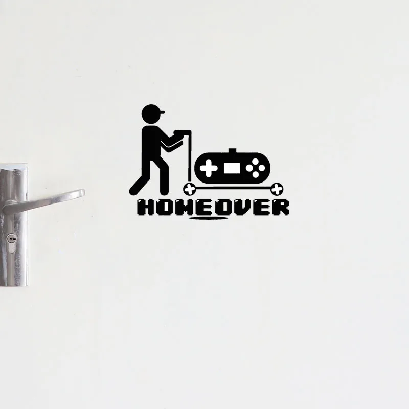 YOJA 25*18 см HOMEOVER геймеров джойстик декор для игровой комнаты Спальня двери Стикеры